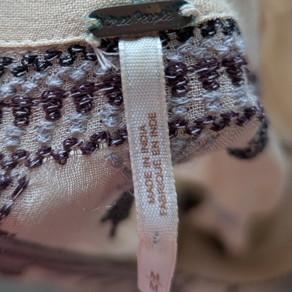 ✨ Free People Star Gazer Embroidered Peasant Mini Dress ✨ - Picture 7 of 7